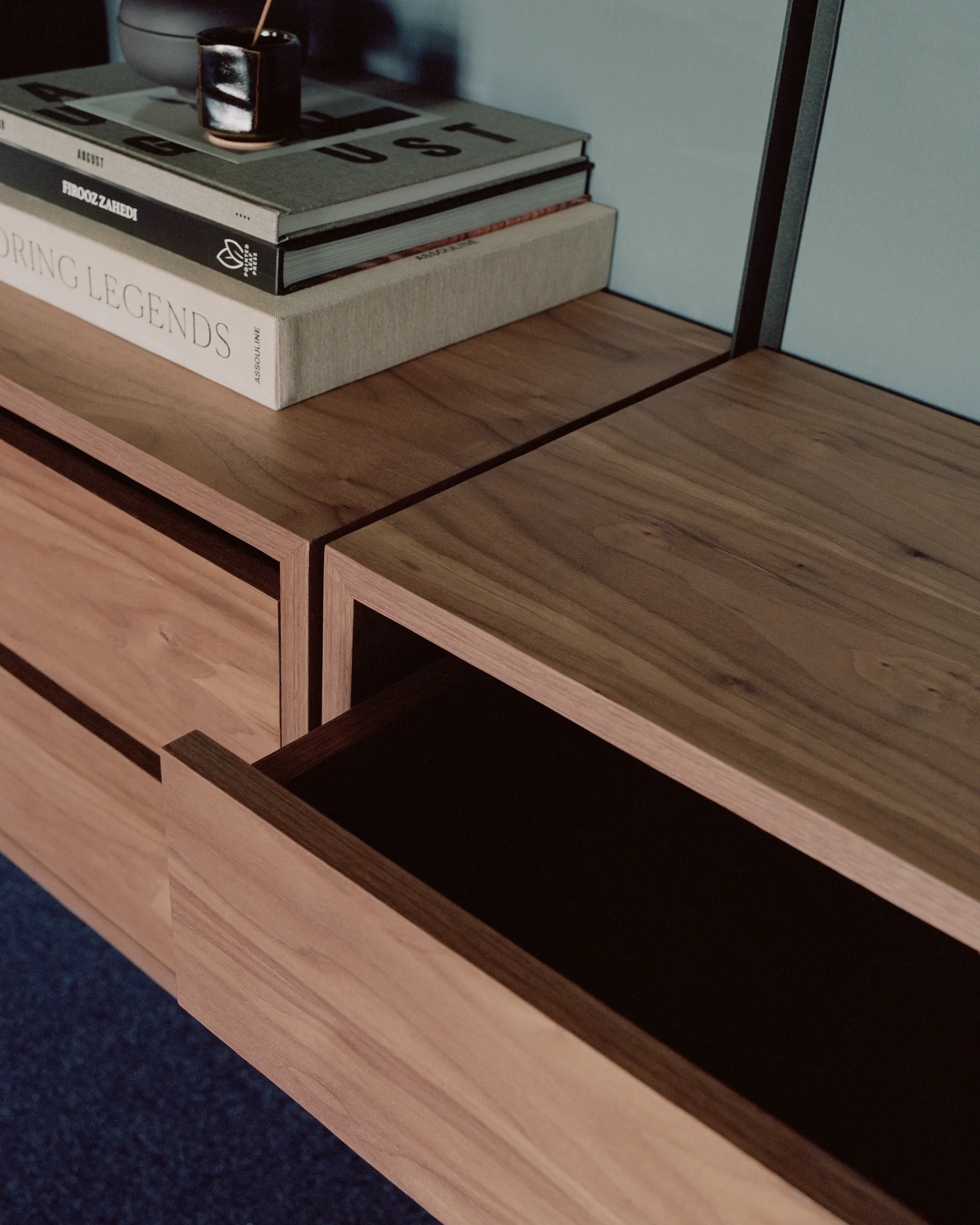 Secção de gavetas New Works 79x35 cm, Noz New Works