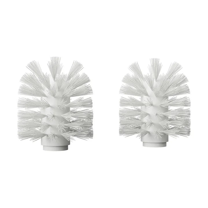 Nichba cabeça de escova de sanita - Branco, conjunto de 2 - Nichba