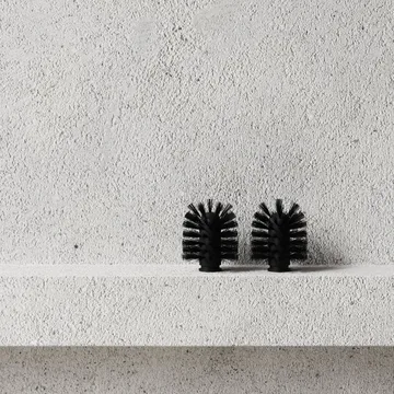 Nichba cabeça de escova de sanita - Preto, pack de 2 - Nichba