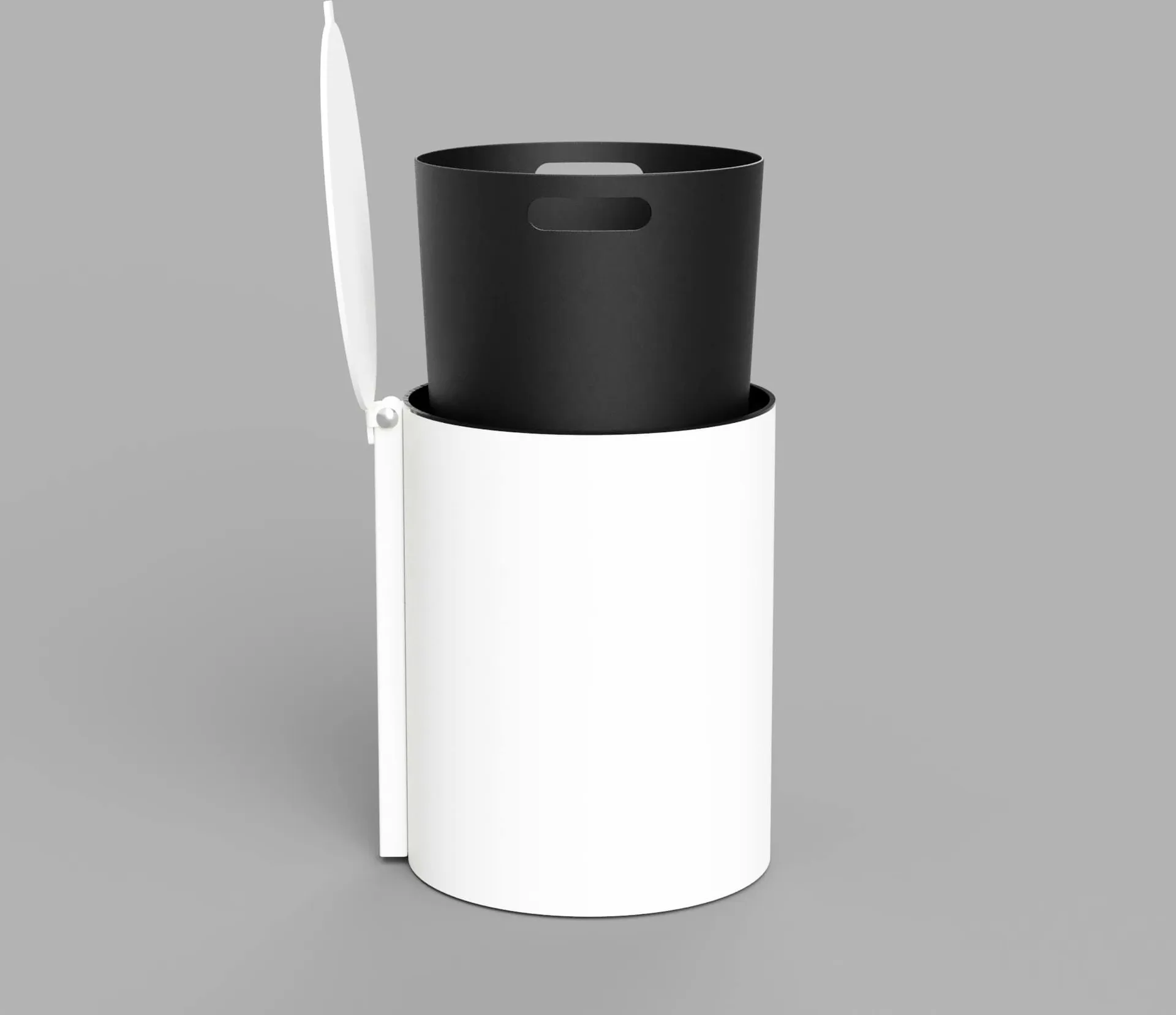 Nichba caixote de casa de banho, Branco Nichba