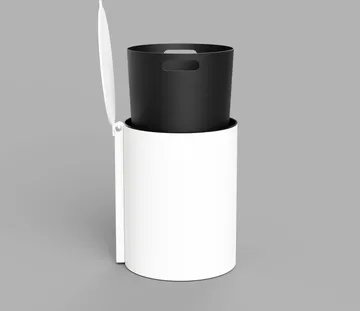 Nichba caixote de casa de banho - Branco - Nichba