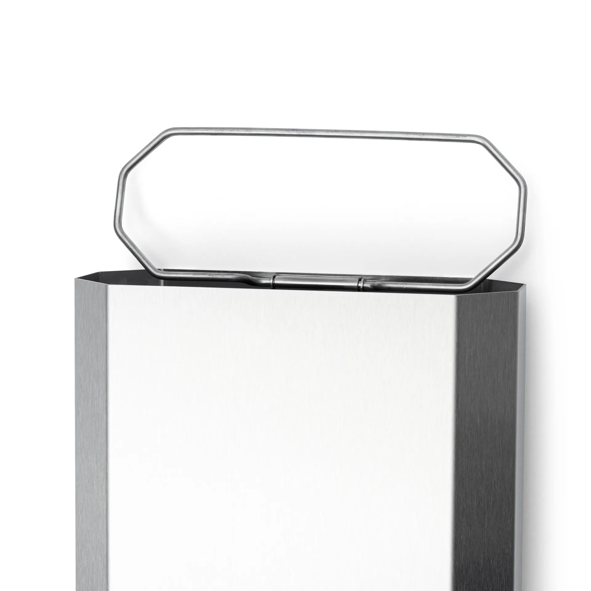 Nichba caixote do lixo, Aço inoxidável escovado, 12 l Nichba