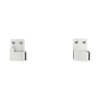 Nichba gancho para toalha - Aço inoxidável escovado, pack de 2 - Nichba