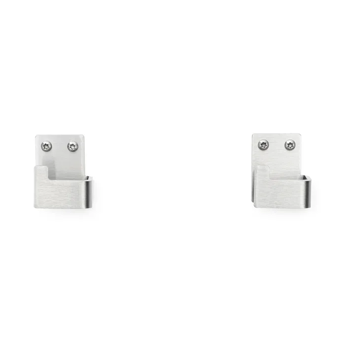 Nichba gancho para toalha - Aço inoxidável escovado, pack de 2 - Nichba