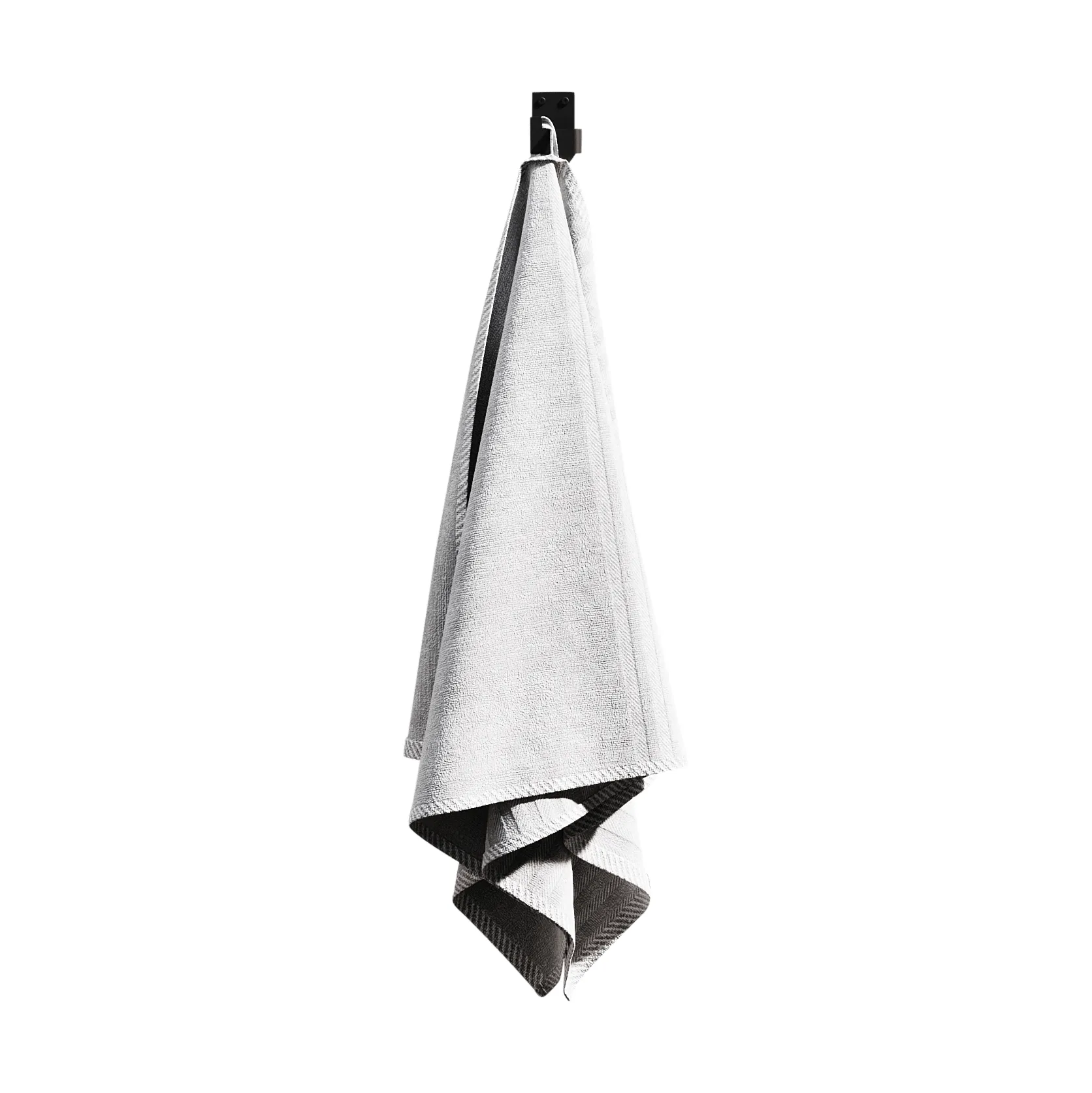 Nichba gancho para toalha, Preto, pack de 2 Nichba