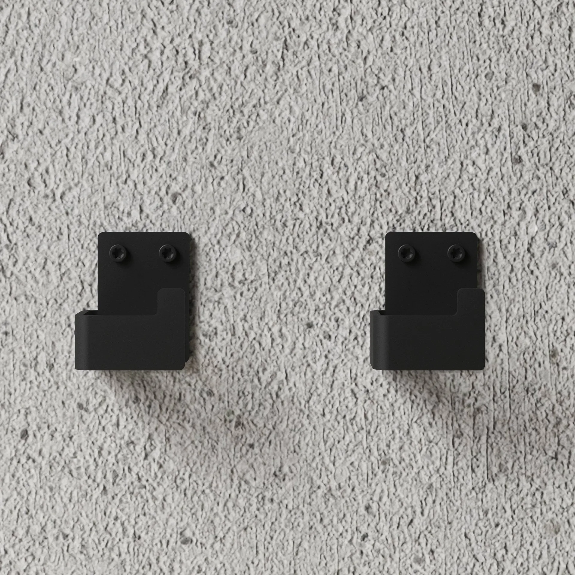 Nichba gancho para toalha, Preto, pack de 2 Nichba