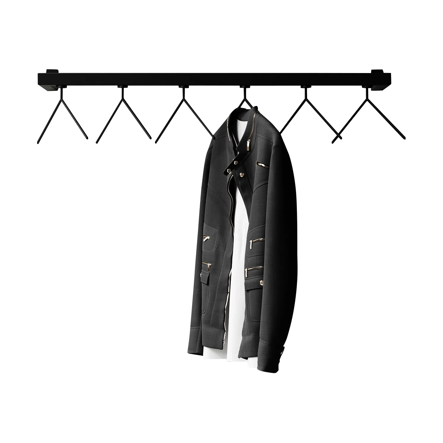 Nichba HangSys cabideiro, Preto, 100 cm Nichba