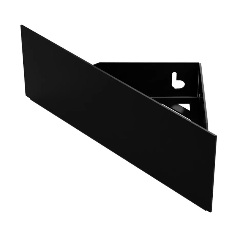 Nichba prateleira de duche, Preto, canto Nichba