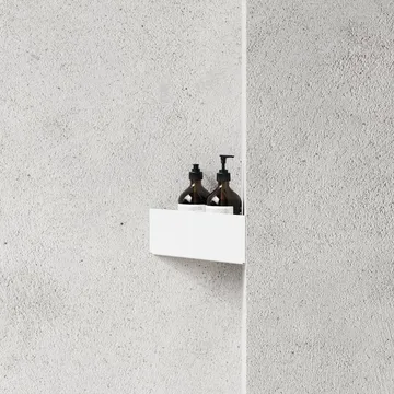 Nichba prateleira de duche - White, canto - Nichba