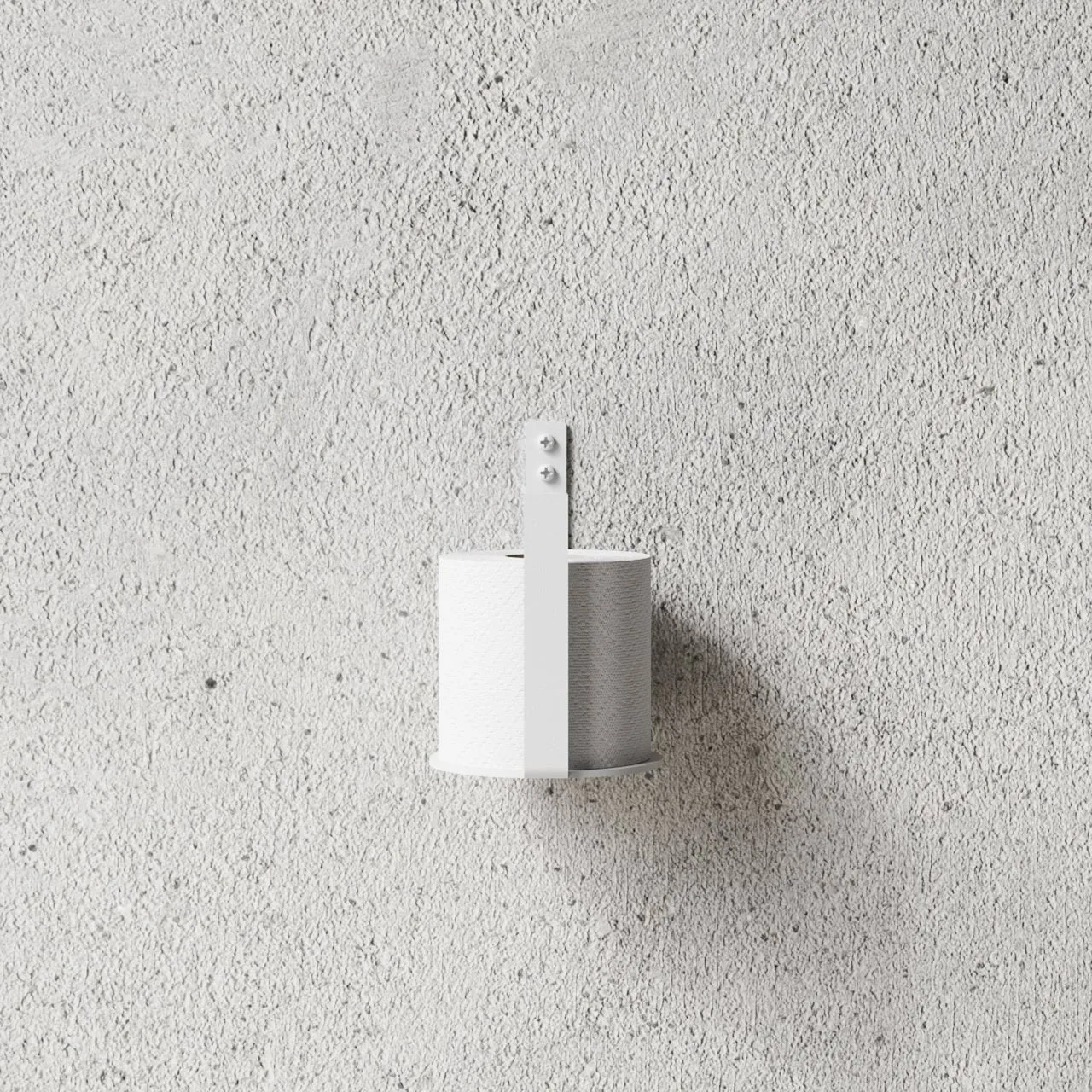 Nichba suporte para rolos de papel higiénico extra, Branco Nichba