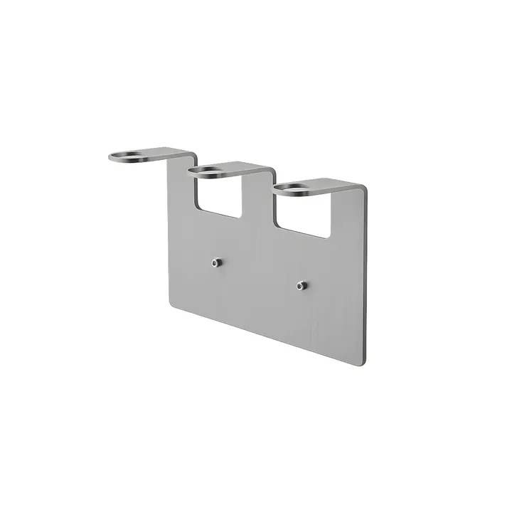 Nichba suporte para sabonete - Aço inoxidável escovado, triplo - Nichba