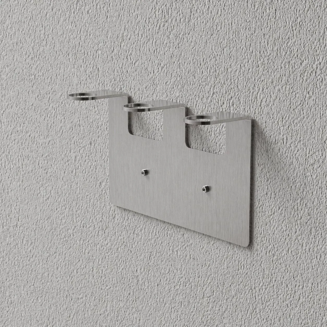 Nichba suporte para sabonete, Aço inoxidável escovado, triplo Nichba