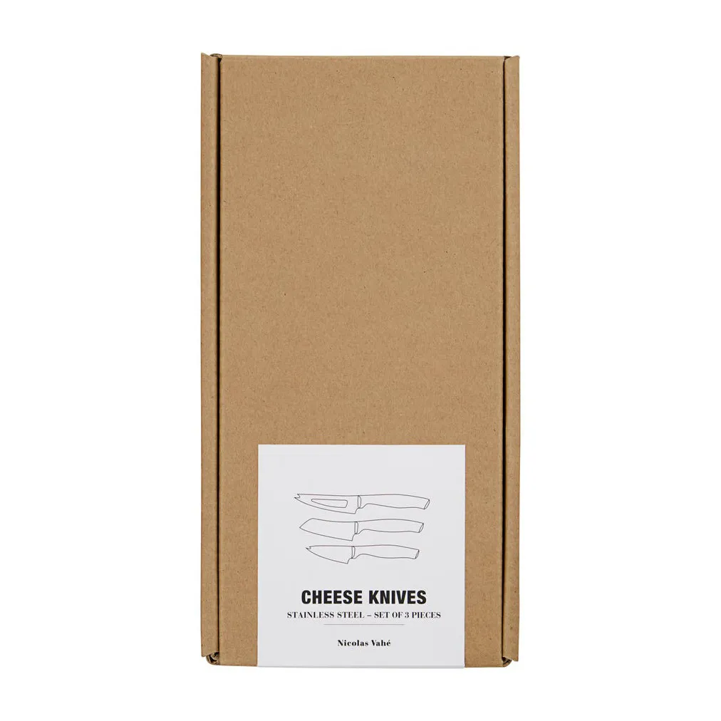 Conjunto 3 facas queijo Fromage , Aço inoxidável Nicolas Vahé
