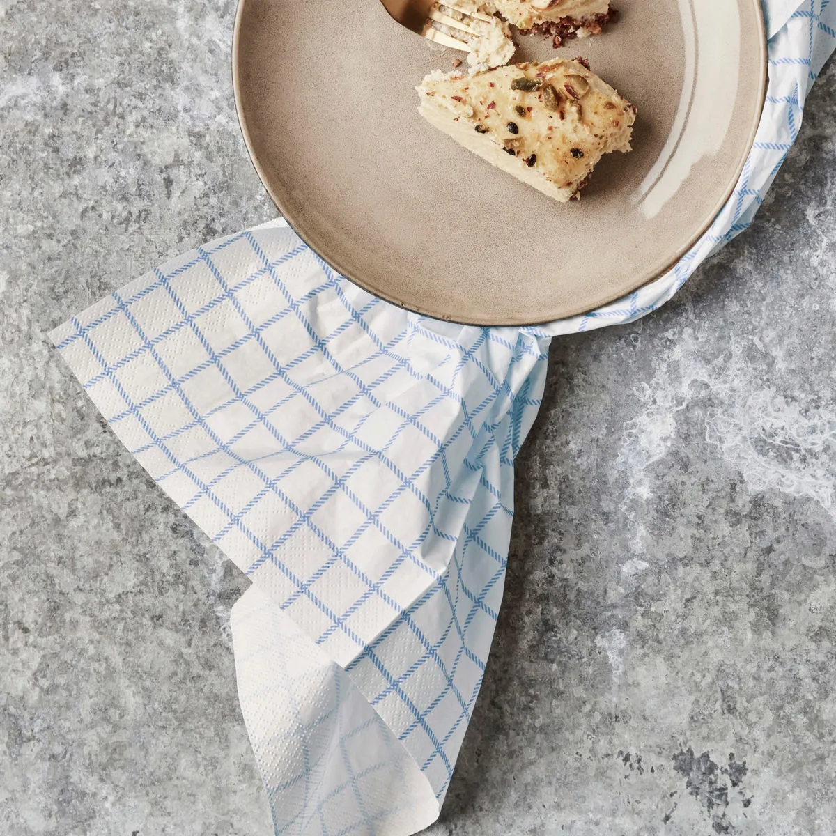 Guardanapo Check 20x20 cm, Azul Nicolas Vahé