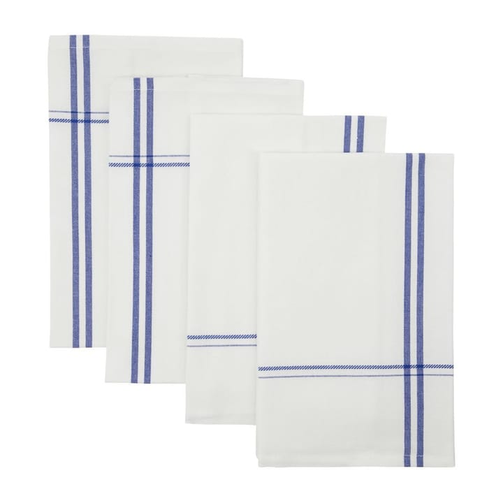 Guardanapo de tecido Amow 32x52 cm 4-unidades  - branco-azul - Nicolas Vahé