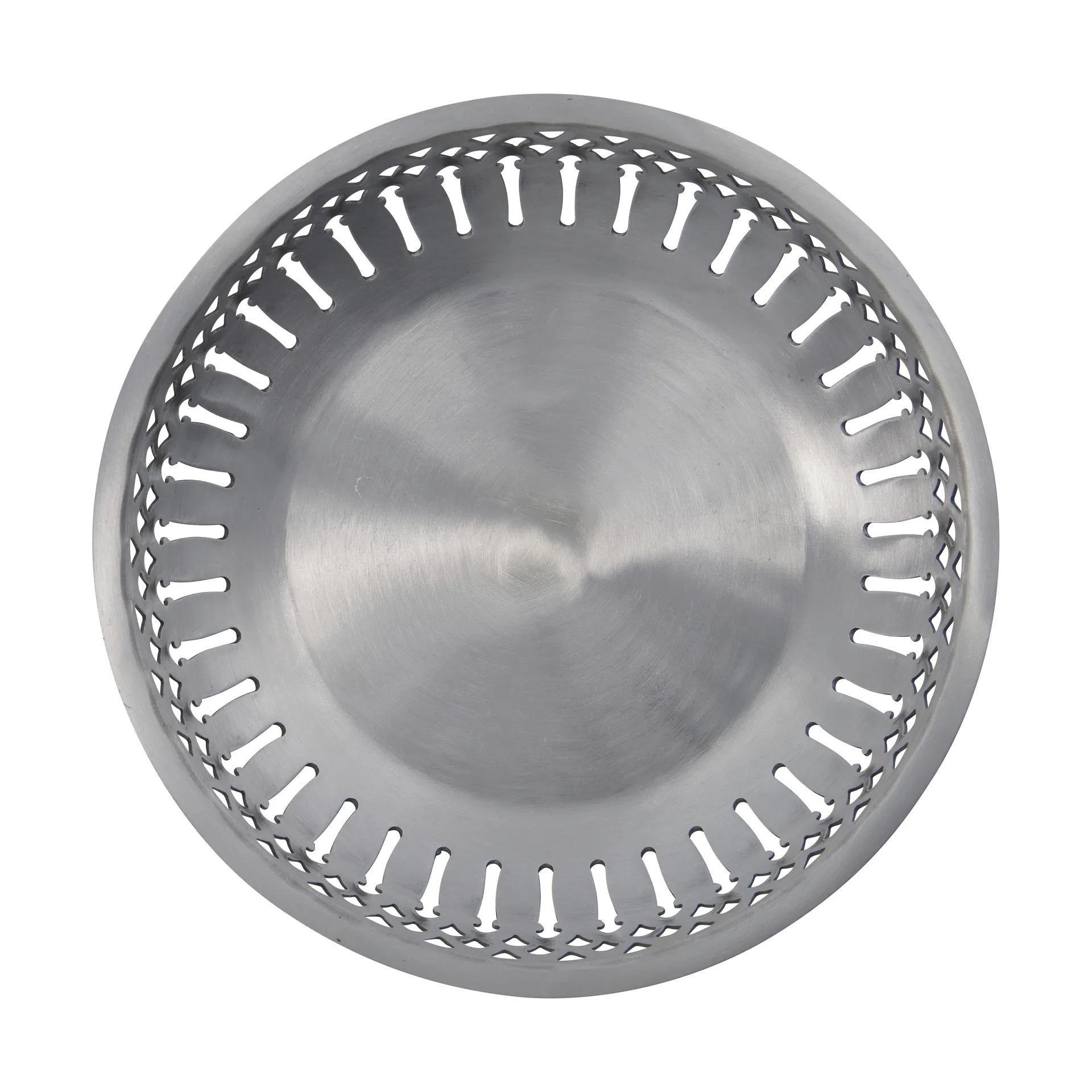 Nicolas Vahé cesta de pão 2 peças, Acabamento prateado antigo Nicolas Vahé