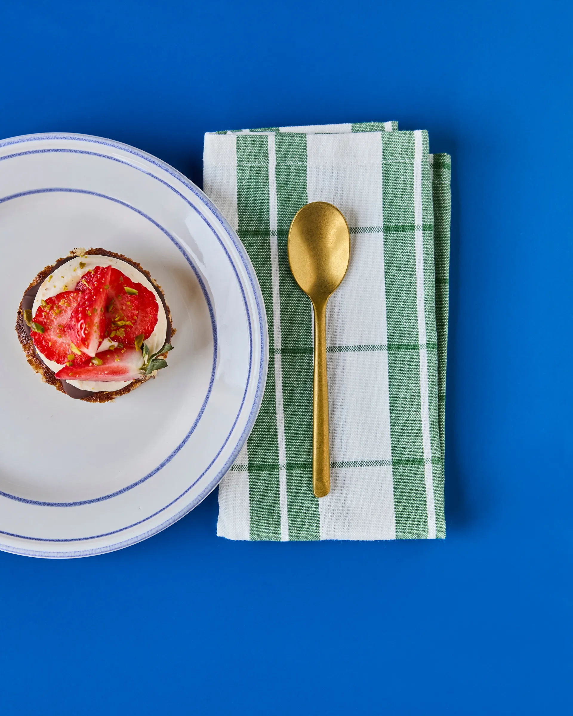 Nicolas Vahé colher de chá 4 unidades, Acabamento em ouro antigo Nicolas Vahé