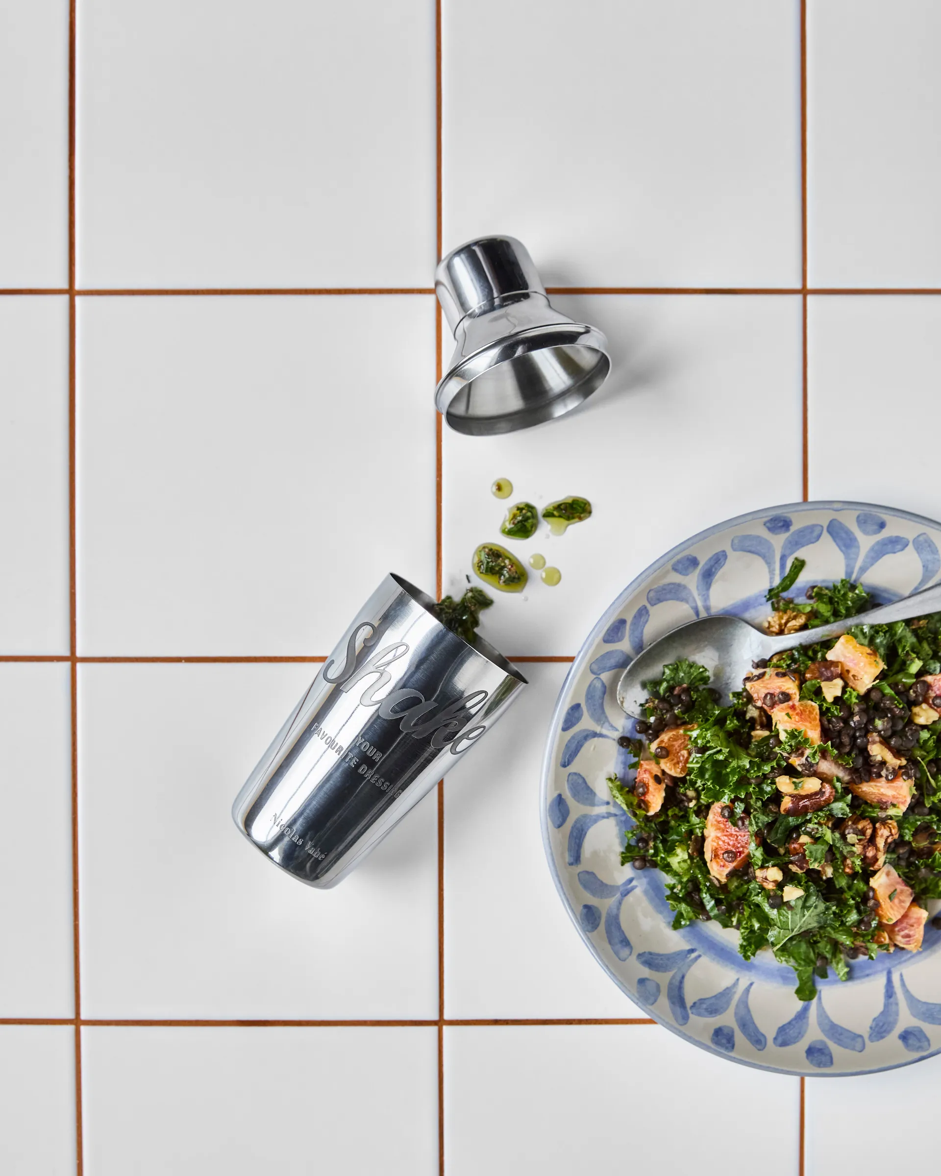 Nicolas Vahé coqueteleira, Acabamento prateado Nicolas Vahé