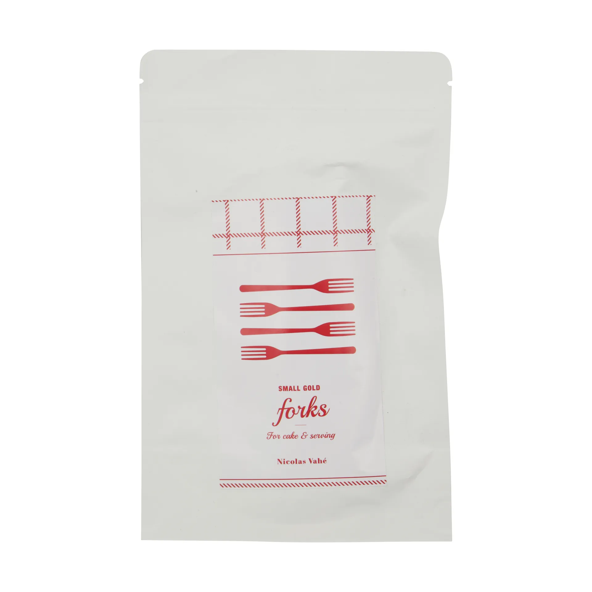 Nicolas Vahé garfo de sobremesa 4 unidades, Acabamento em ouro antigo Nicolas Vahé