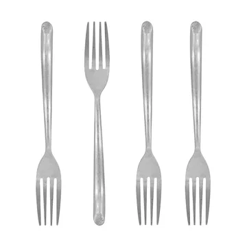 Nicolas Vahé garfo de sobremesa 4 unidades - Acabamento prateado antigo - Nicolas Vahé