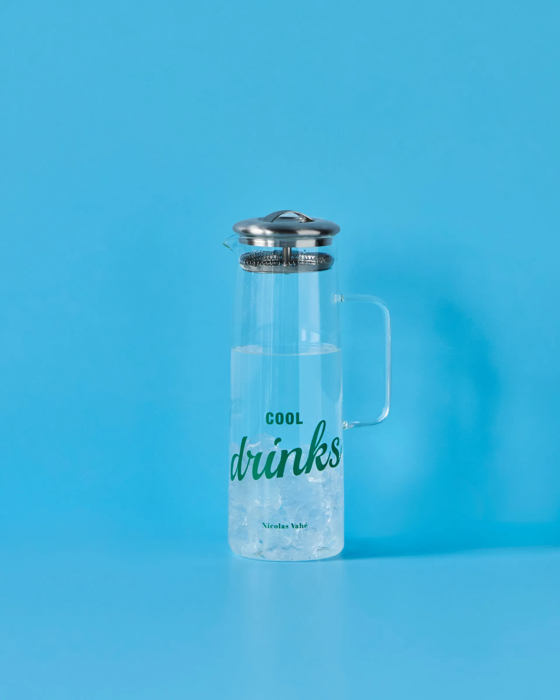 Nicolas Vahé jarro com tampa, Claro-prata Nicolas Vahé