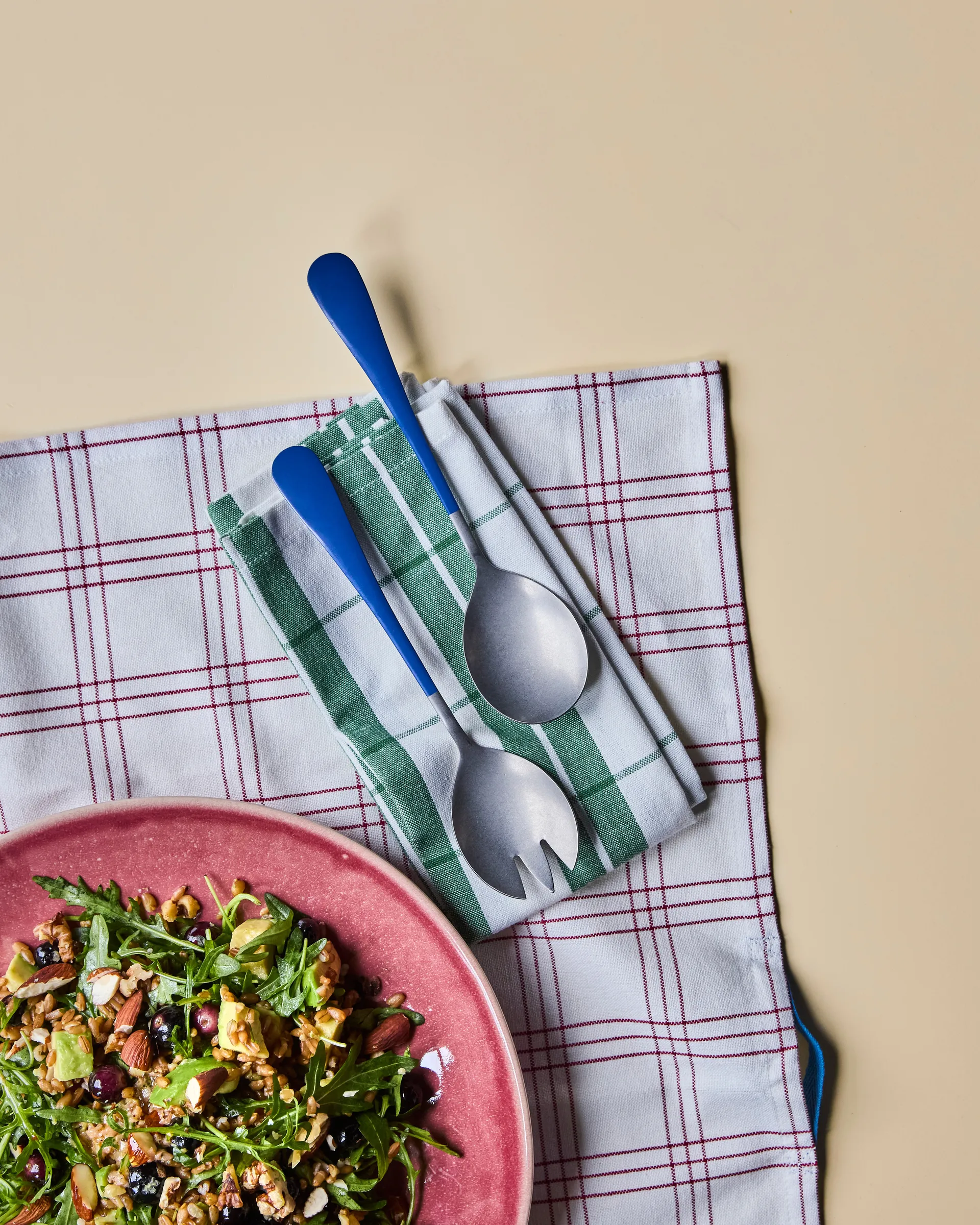 Nicolas Vahé talheres de salada 2 peças, Azul Nicolas Vahé