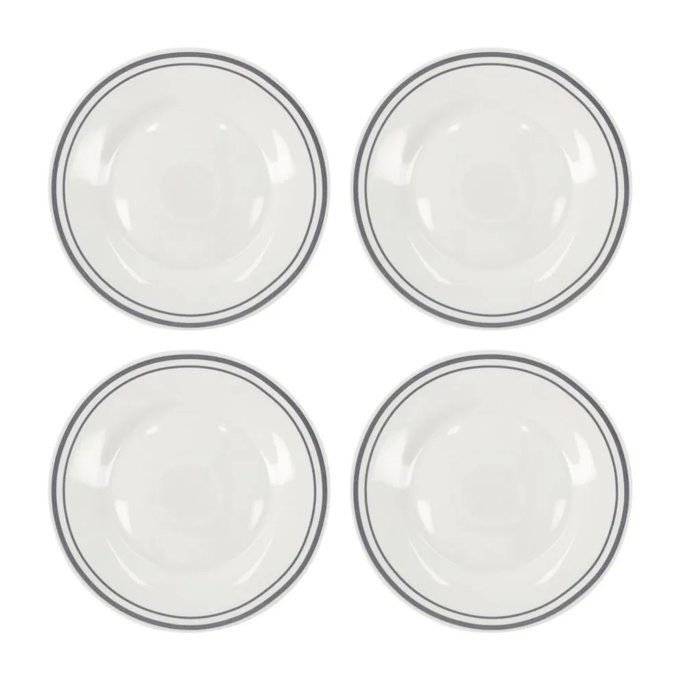 Prato Bistro Ø23 cm, 4 un., cinza Nicolas Vahé