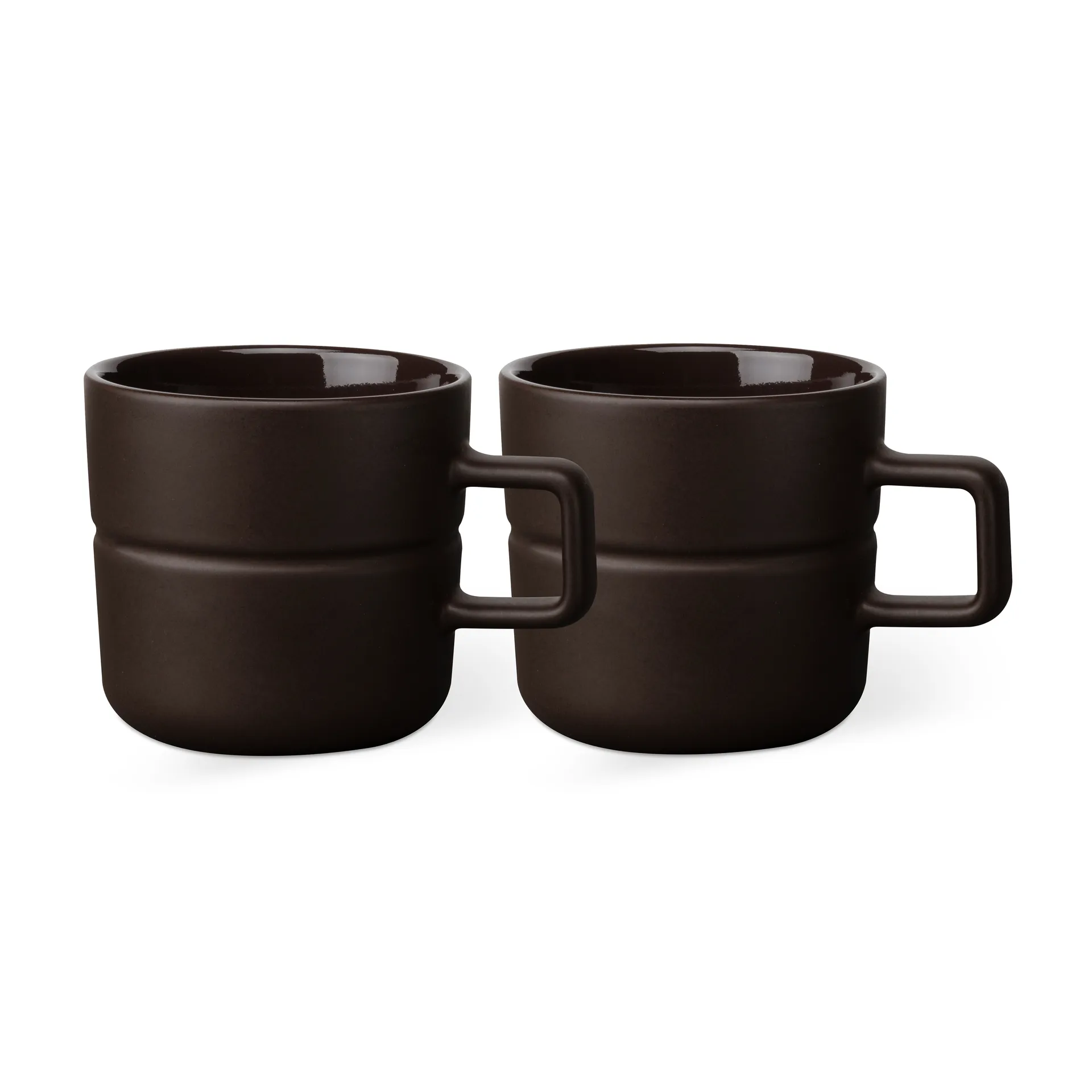 Caneca Lines 30 cl 2 un., brown NJRD