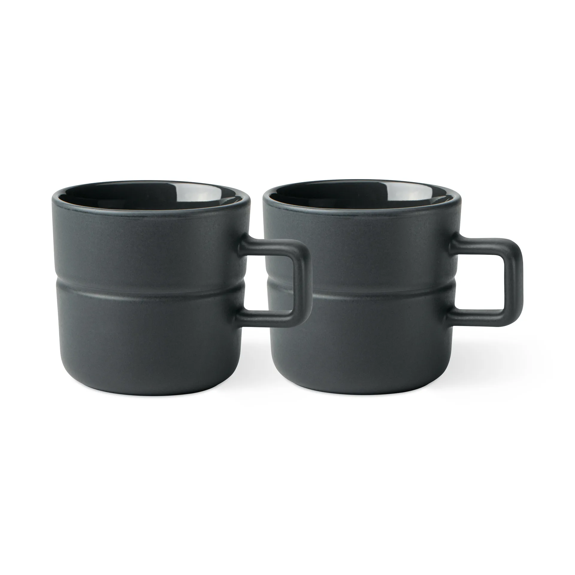 Caneca Lines 30 cl 2 un., dark grey NJRD