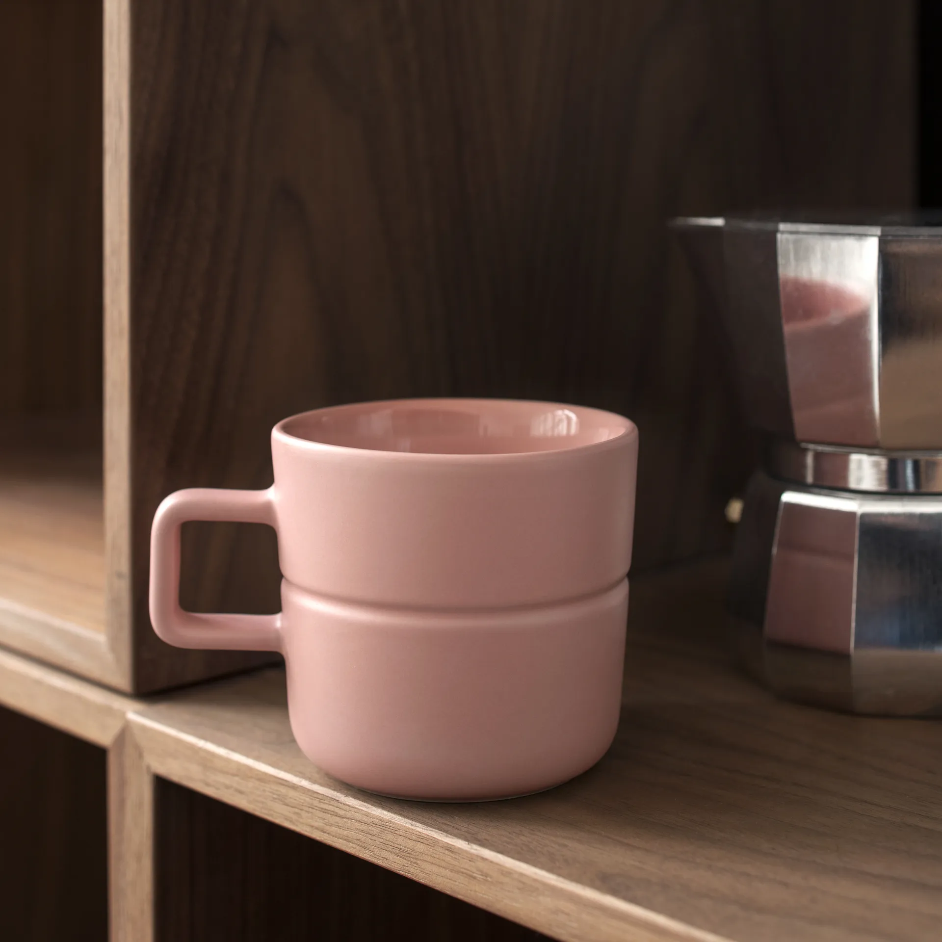 Caneca Lines 30 cl 2 un., rosa NJRD