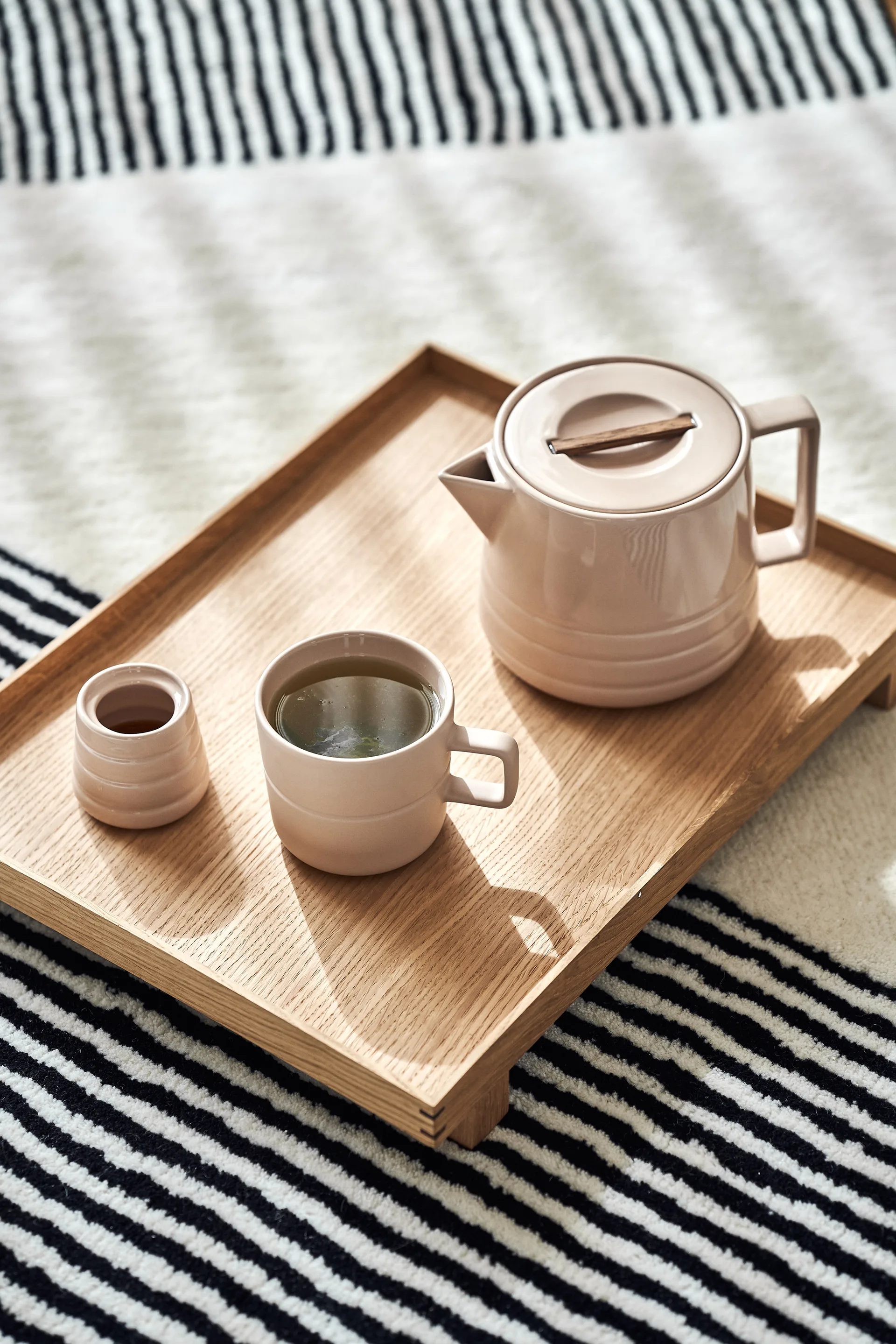 Caneca Lines 50 cl 2 un., bege NJRD