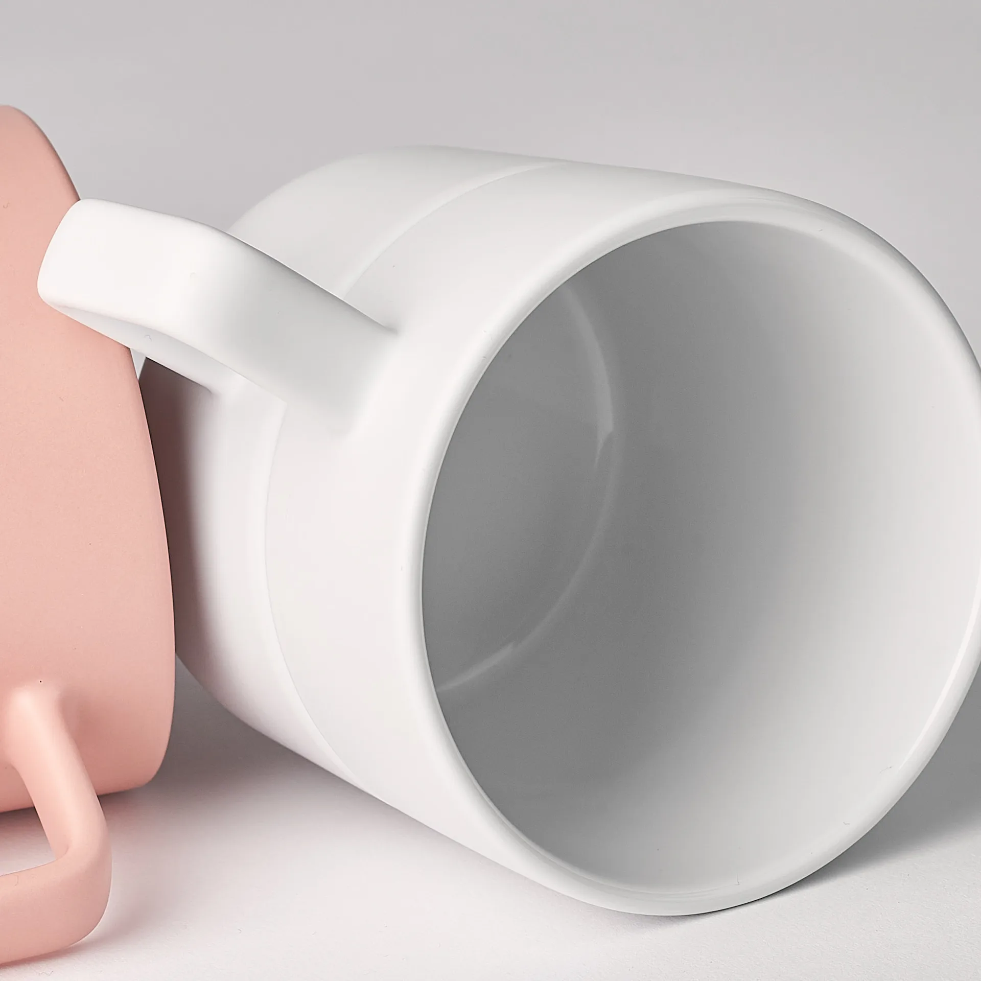 Caneca Lines 50 cl 2 un., branco NJRD