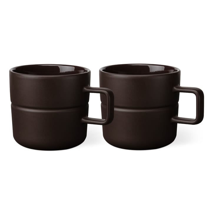 Caneca Lines 50 cl 2 un. - brown - NJRD