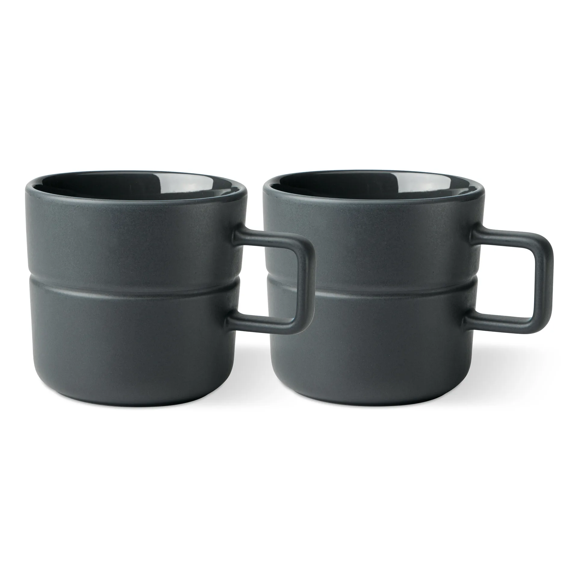 Caneca Lines 50 cl 2 un., dark grey NJRD