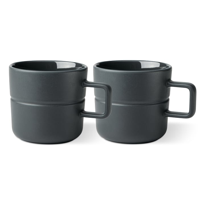 Caneca Lines 50 cl 2 un. - dark grey - NJRD