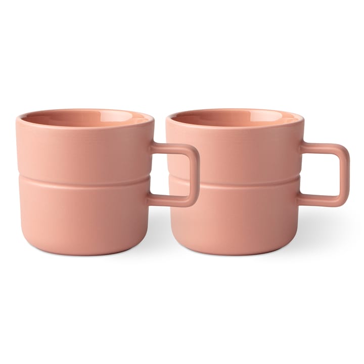 Caneca Lines 50 cl 2 un. - rosa - NJRD