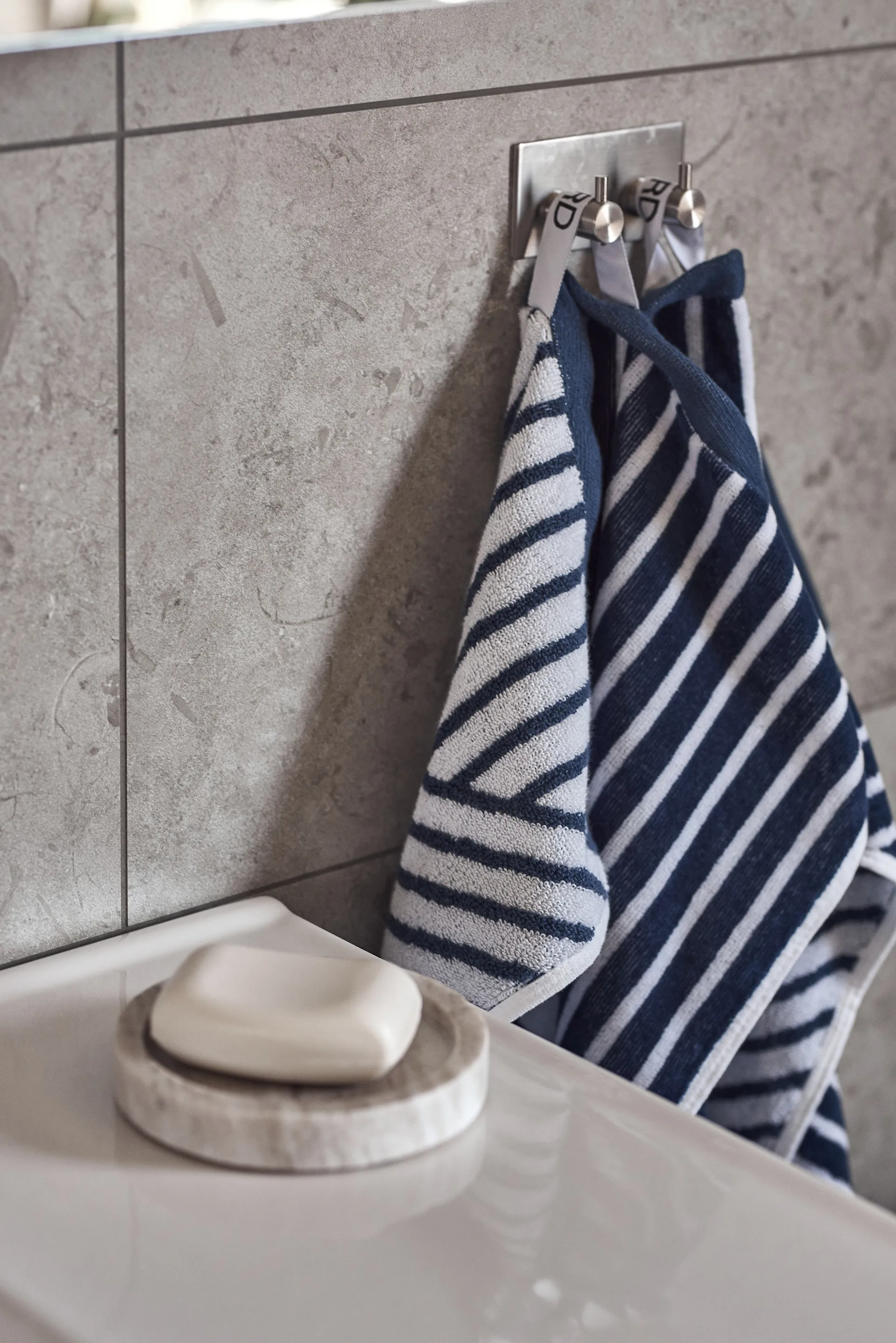 Conjunto de toalhas Stripes 4 peças - Azul,  NJRD