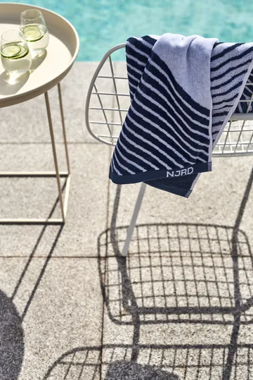 Conjunto de toalhas Stripes 4 peças - Azul - NJRD