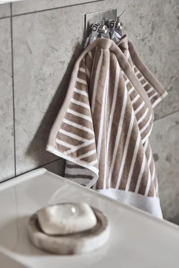 Conjunto de toalhas Stripes 4 peças - Beige - NJRD