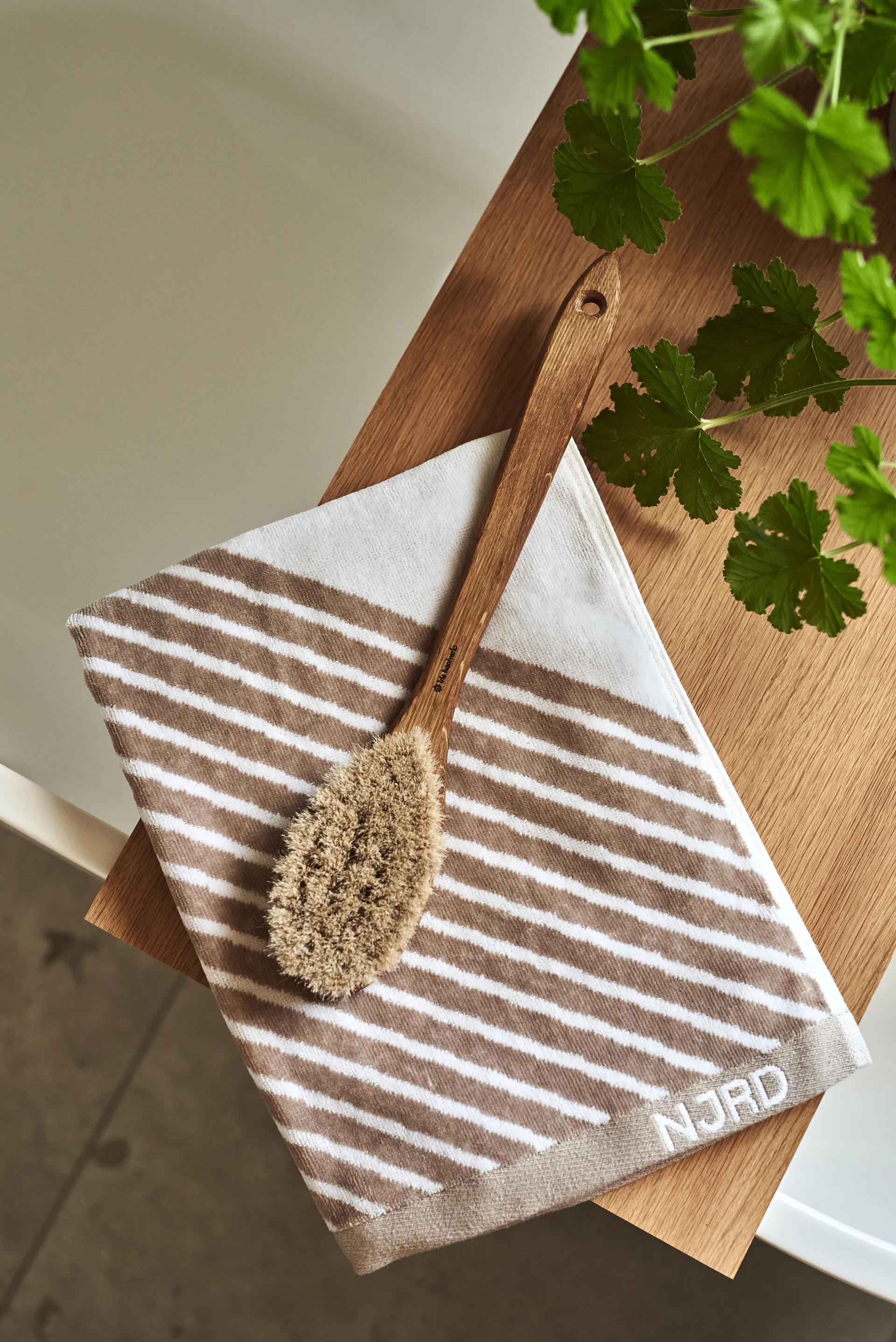 Conjunto de toalhas Stripes 4 peças - Beige,  NJRD