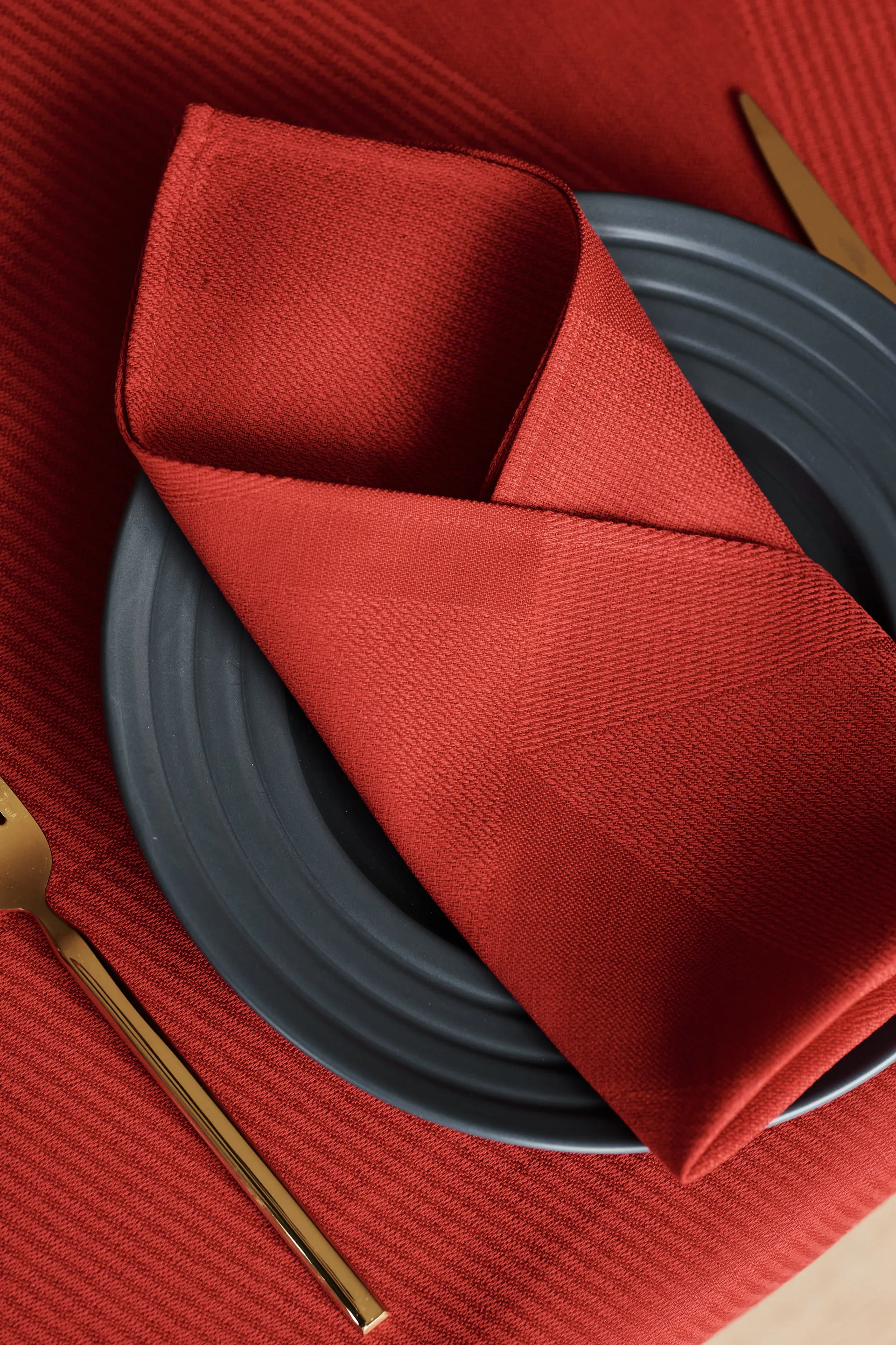 Guardanapo Metric 47x47 cm 4 un., Vermelho NJRD