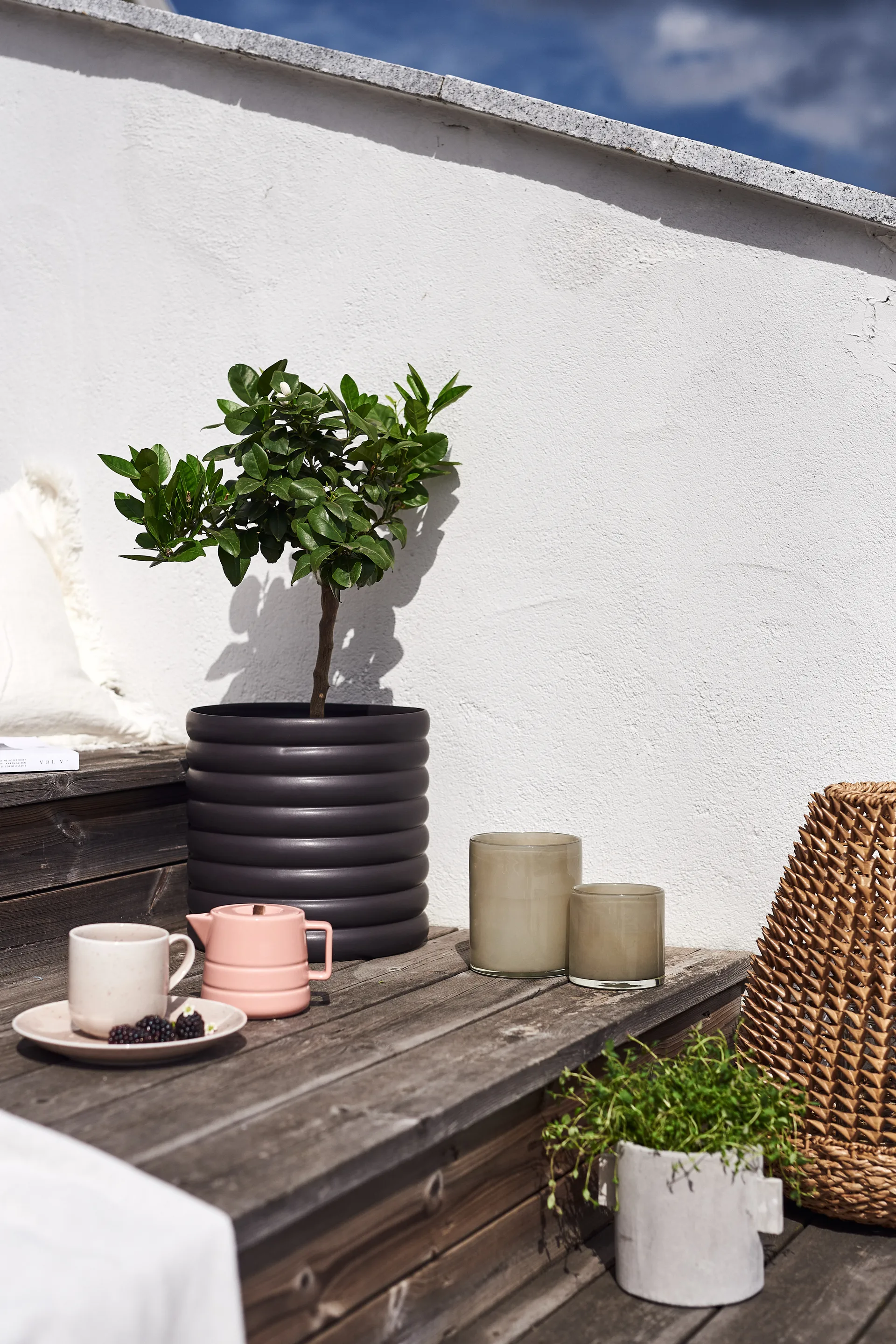 Jarro de leite Lines 50 cl, rosa NJRD