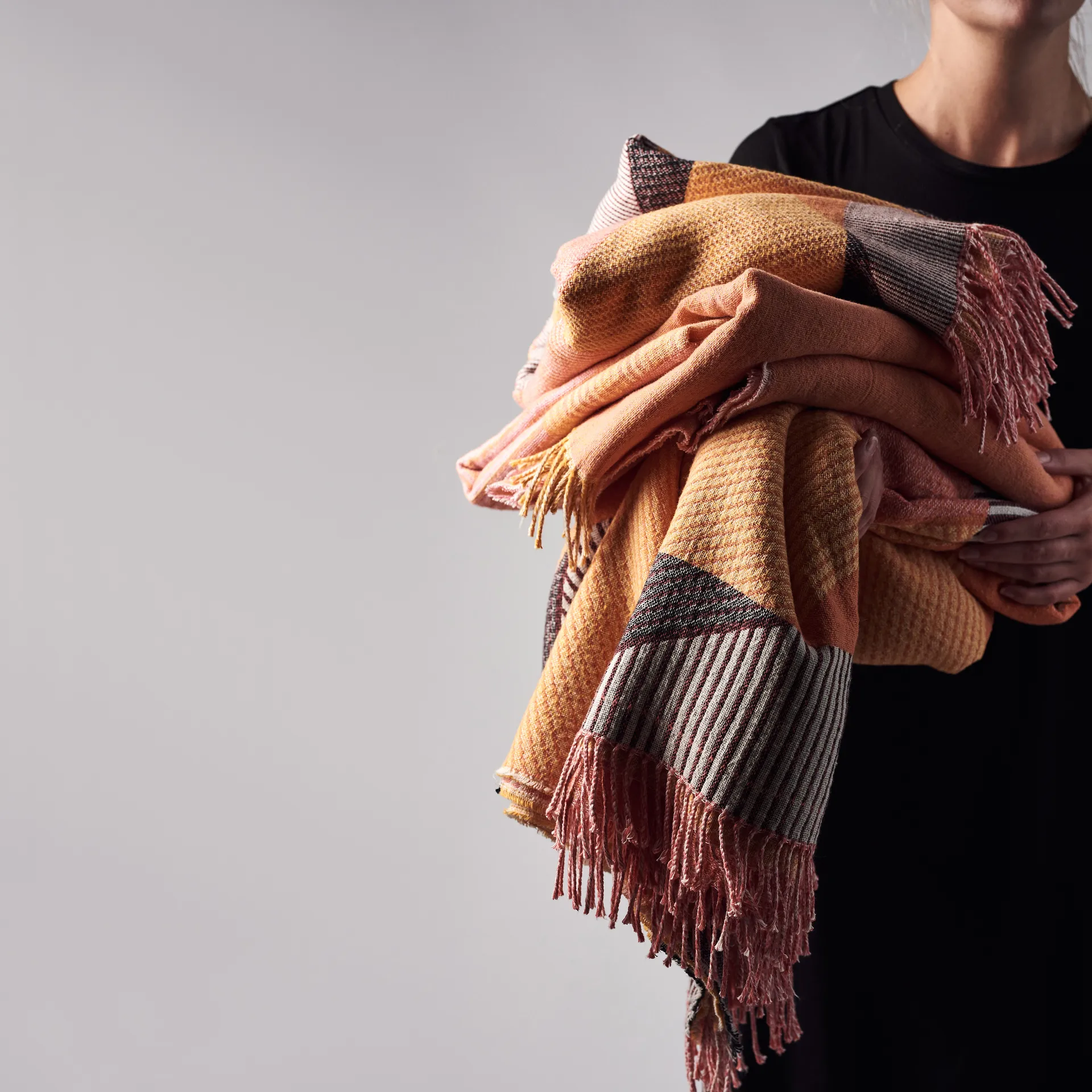 Manta de algodão Metric focus No. 1, rosa NJRD