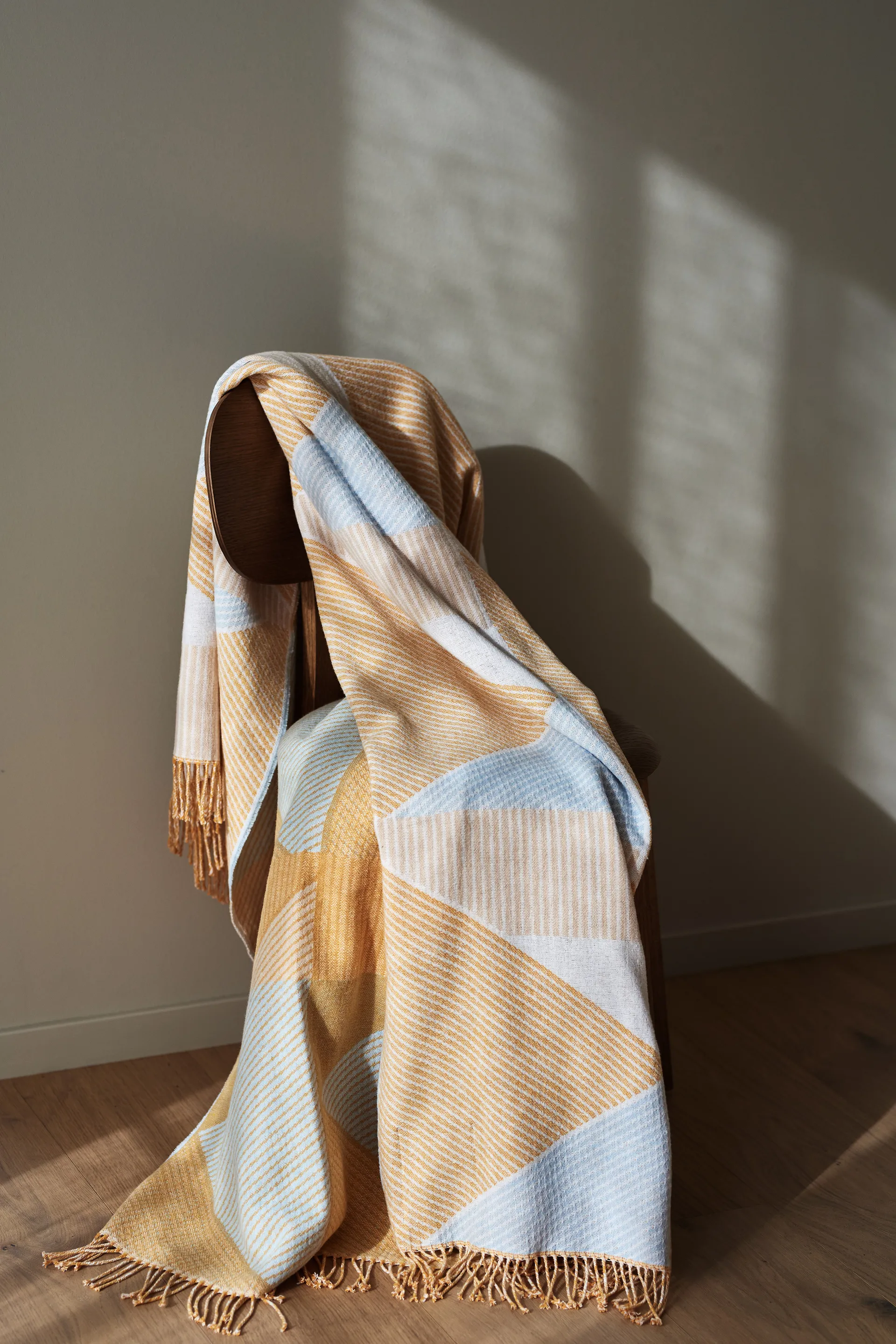 Manta de algodão Metric focus No. 2 130x185 cm, Amarelo NJRD