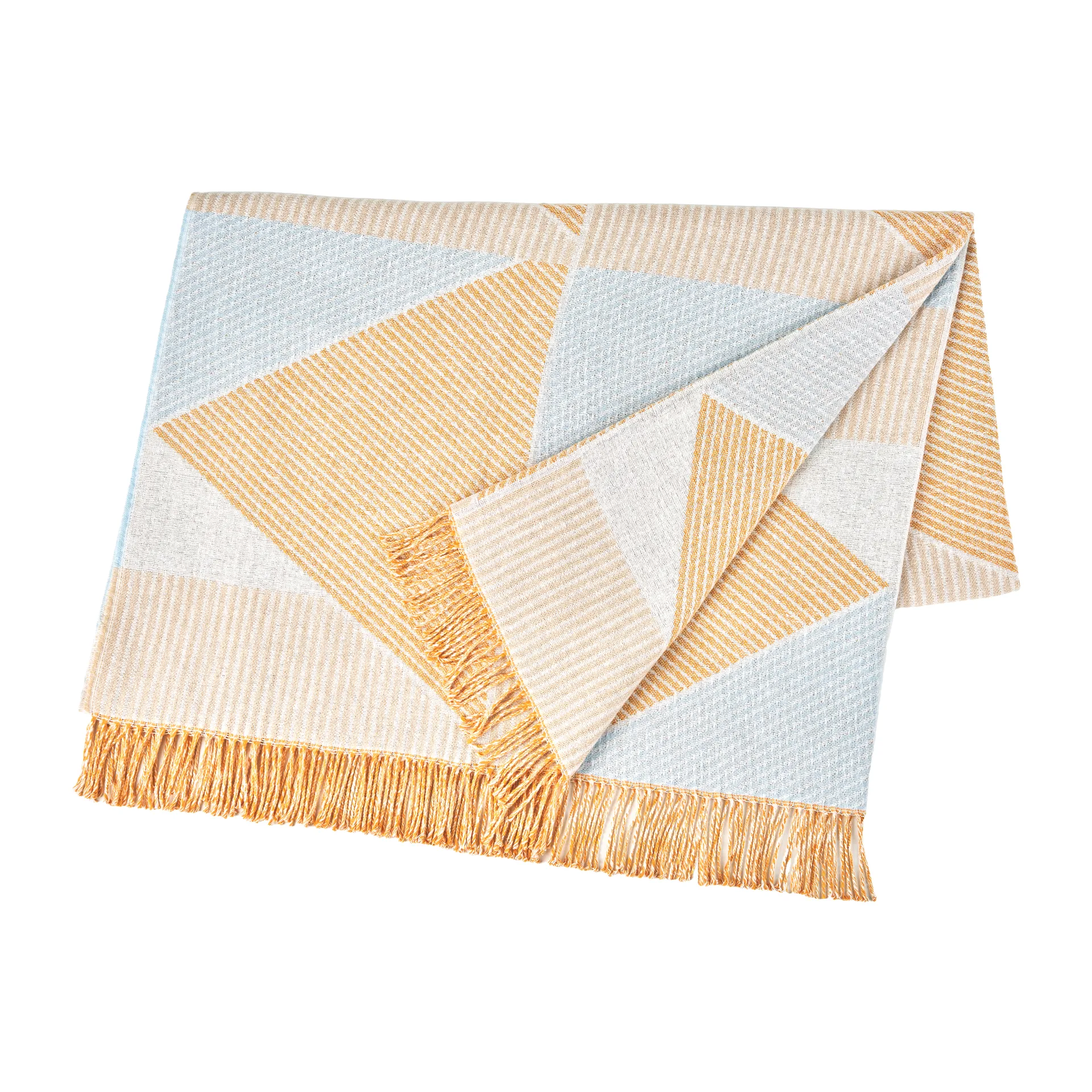 Manta de algodão Metric focus No. 2 130x185 cm, Amarelo NJRD