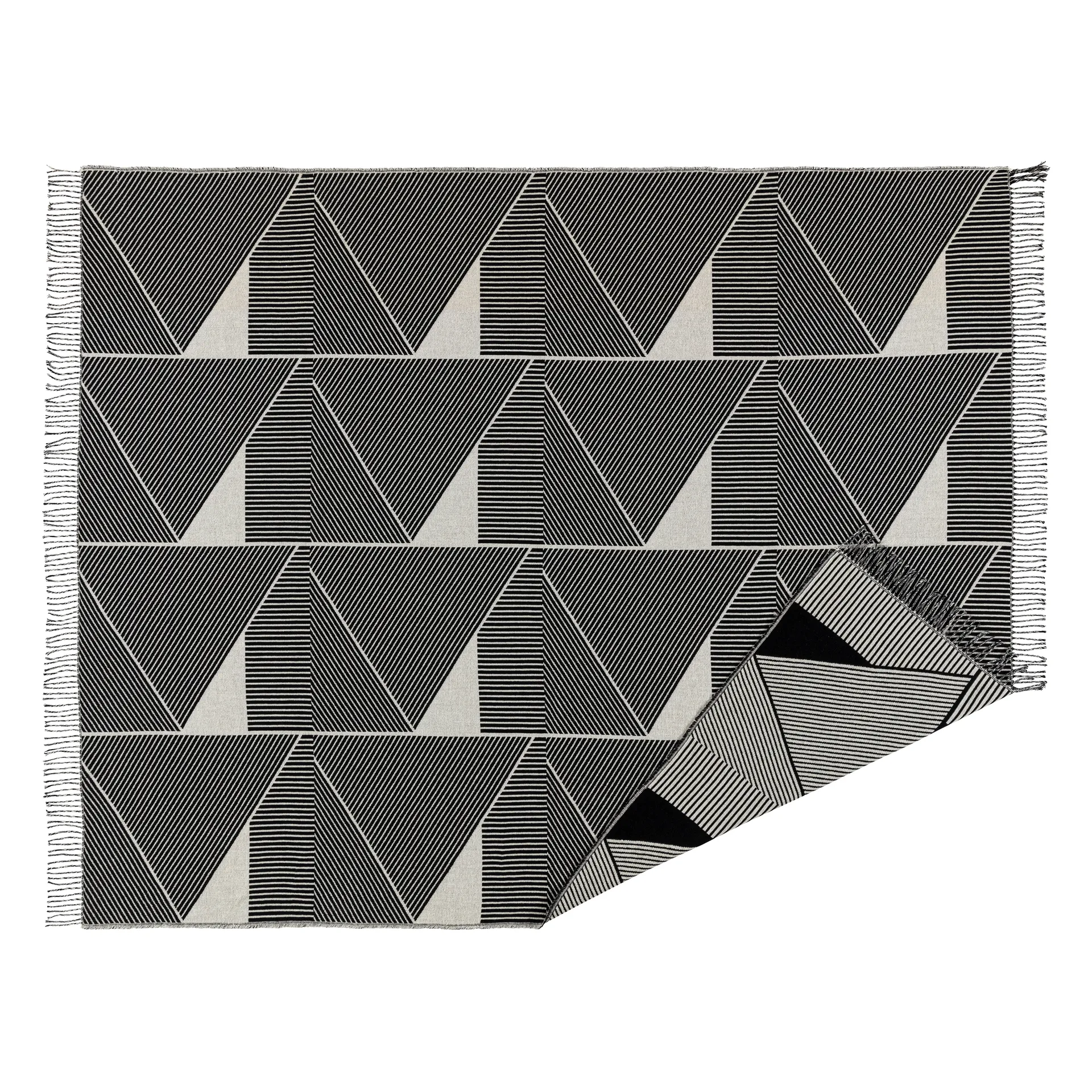 Manta de algodão Metric focus, preto NJRD