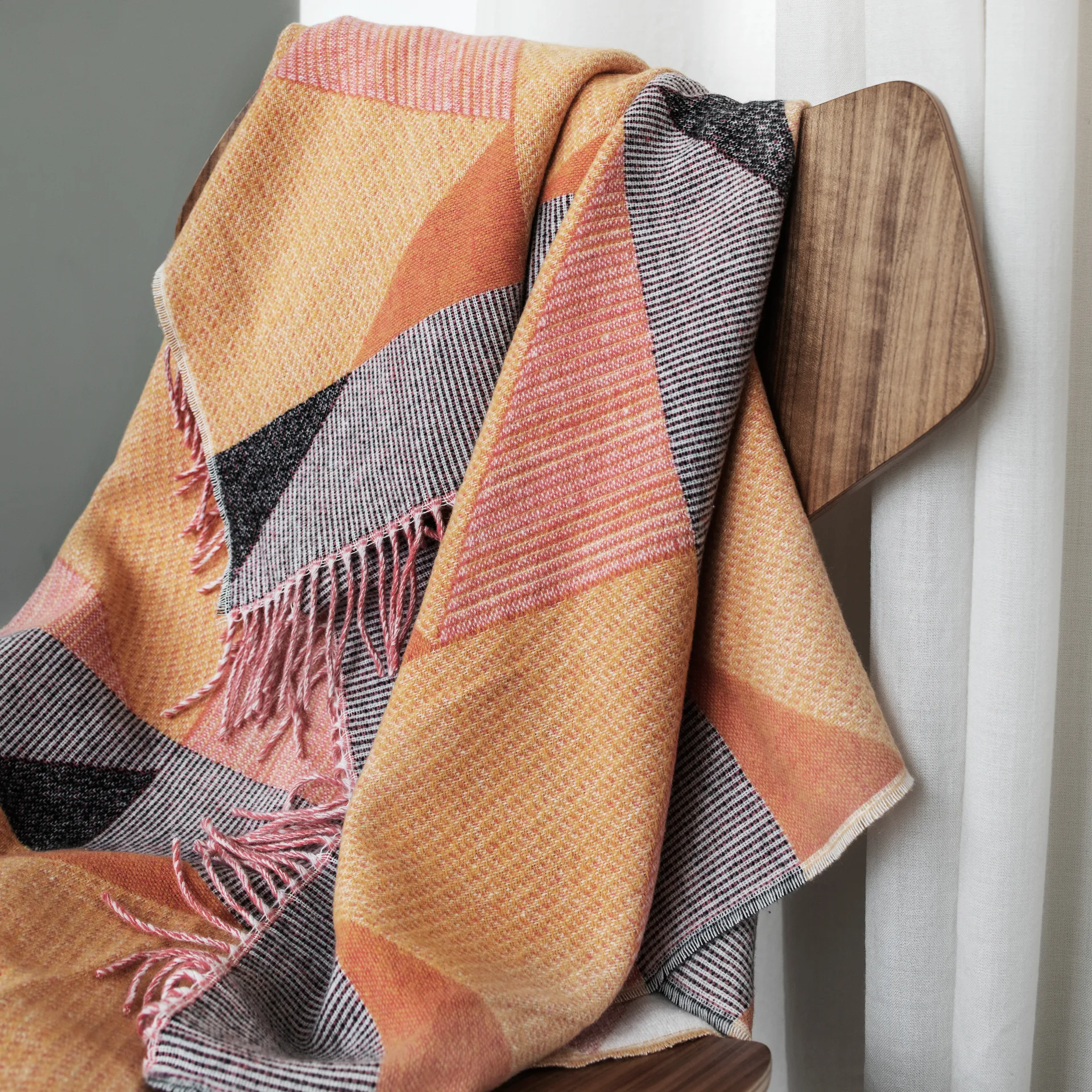 Manta de algodão Metric, rosa NJRD