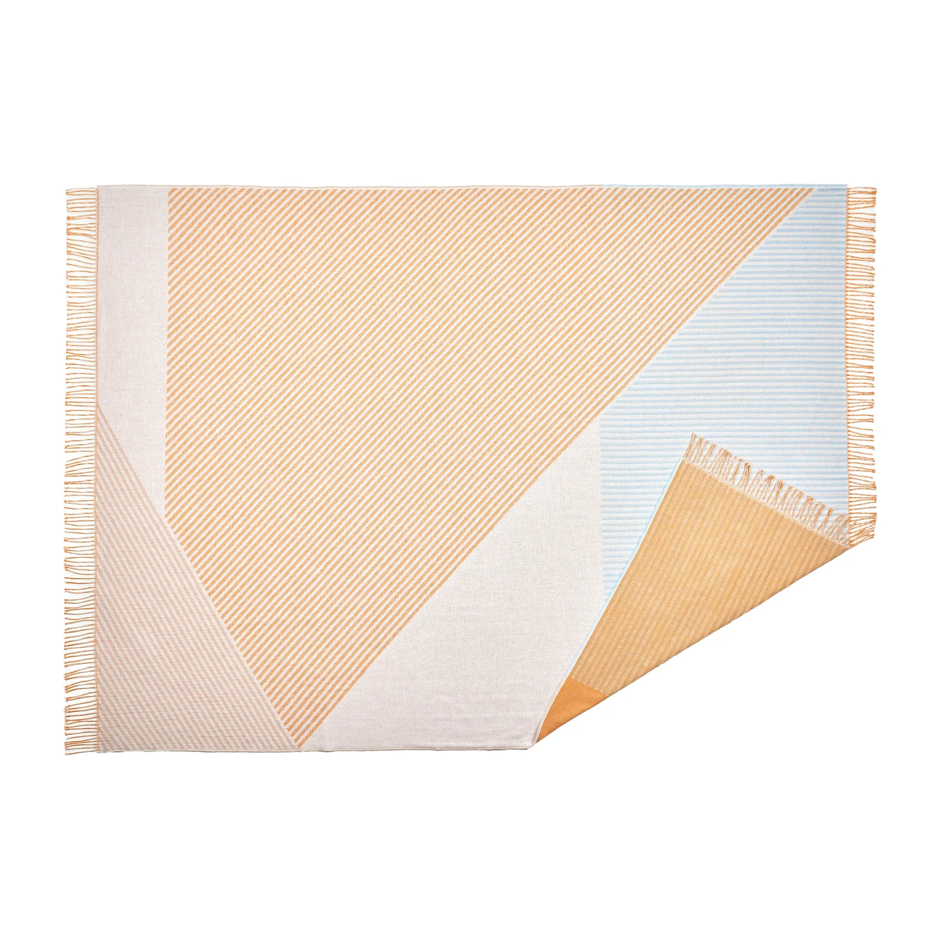 Manta de algodão Stripes, Amarelo NJRD