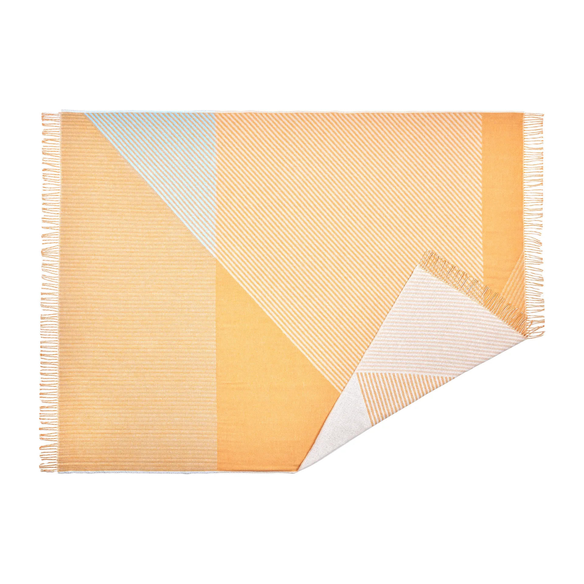 Manta de algodão Stripes, Amarelo NJRD