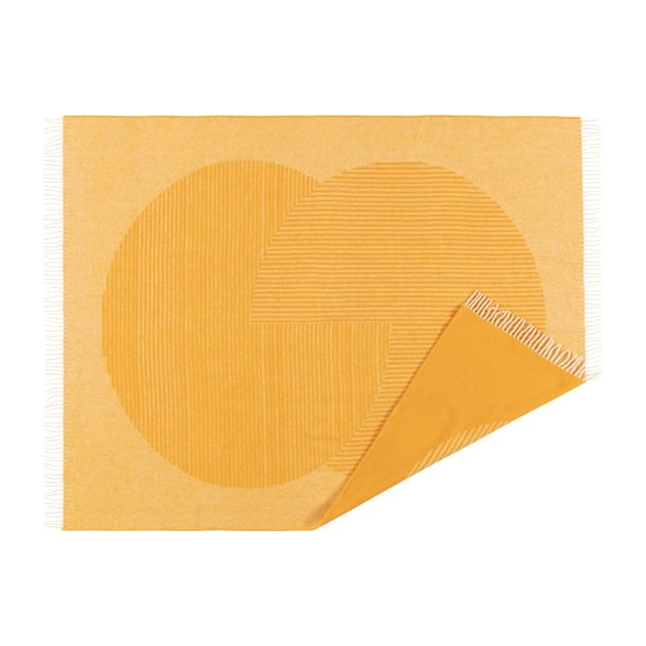 Manta de lã Circles 130x185 cm - Amarelo - NJRD